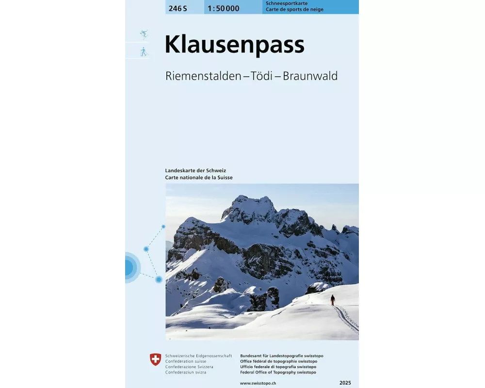246S Klausenpass Schneesportkarte