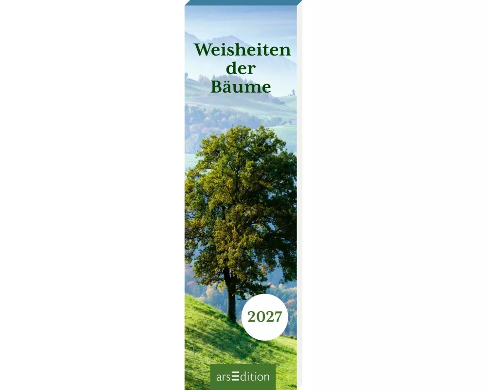 Lesezeichenkalender Weisheiten der Bäume 2027