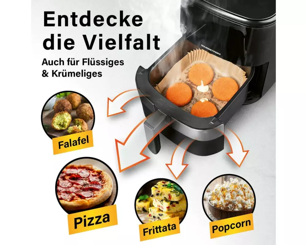 GOURMETmaxx Backpapierschalen, 16 x 16 x 4.5 cm, 50 Stück