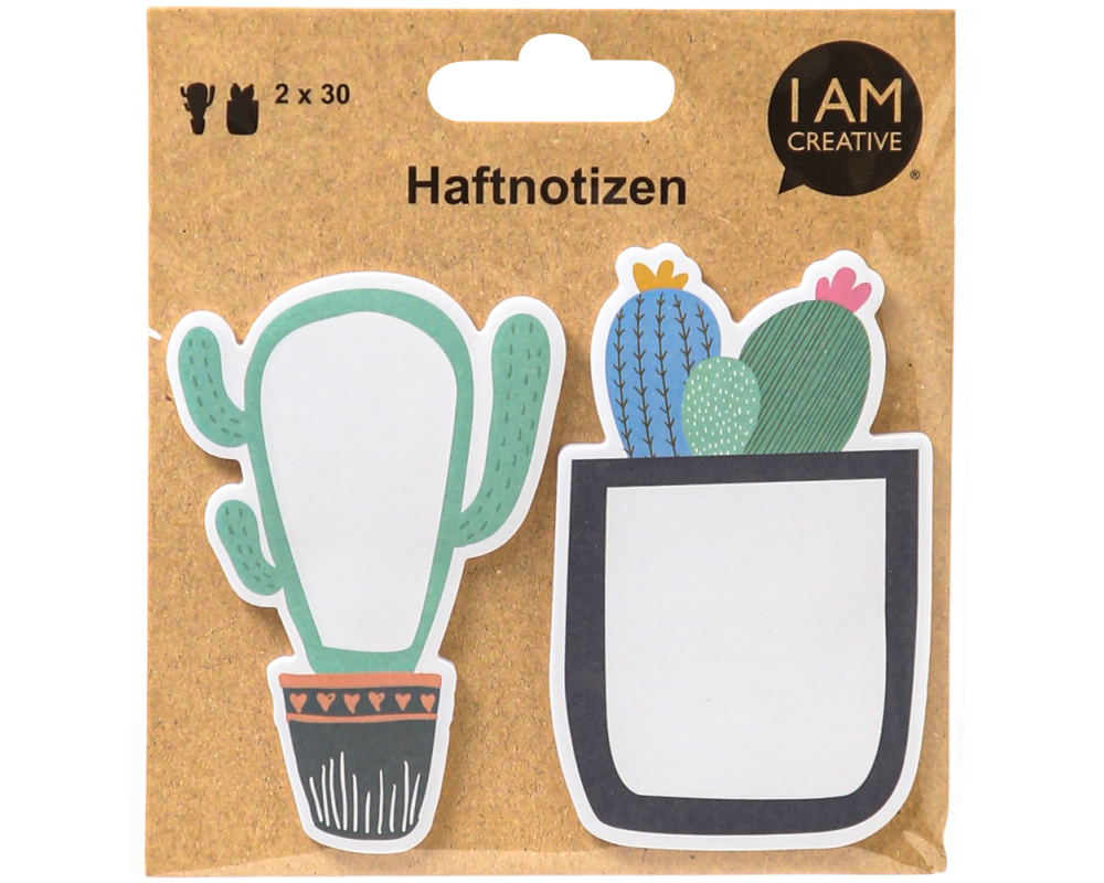 I AM CREATIVE Sticky Notes MAA4086.84 Kakteen 60 Blatt