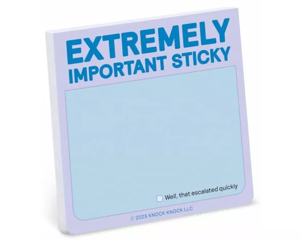 Extremely Important Sticky Note