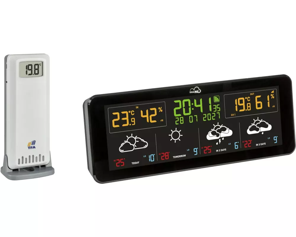 TFA Dostmann Wetterstation WLAN Schwarz