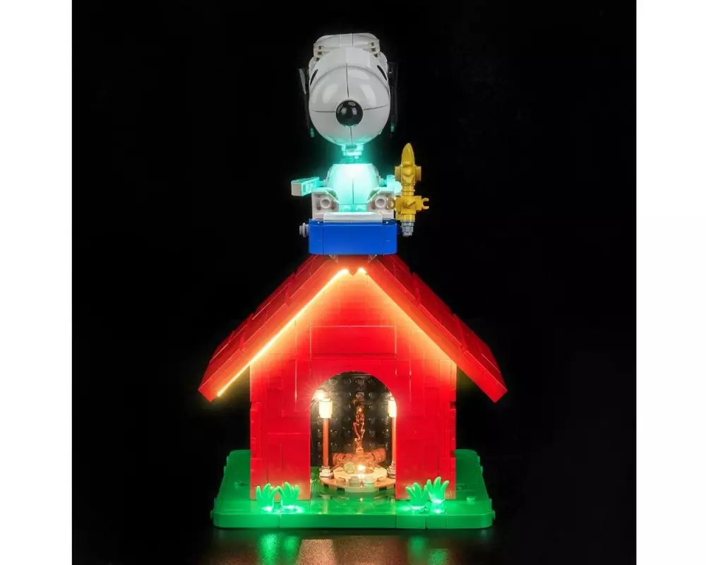 BrickBling Beleuchtungs-Set für LEGO 21368 Peanuts Snoopys Hundehütte