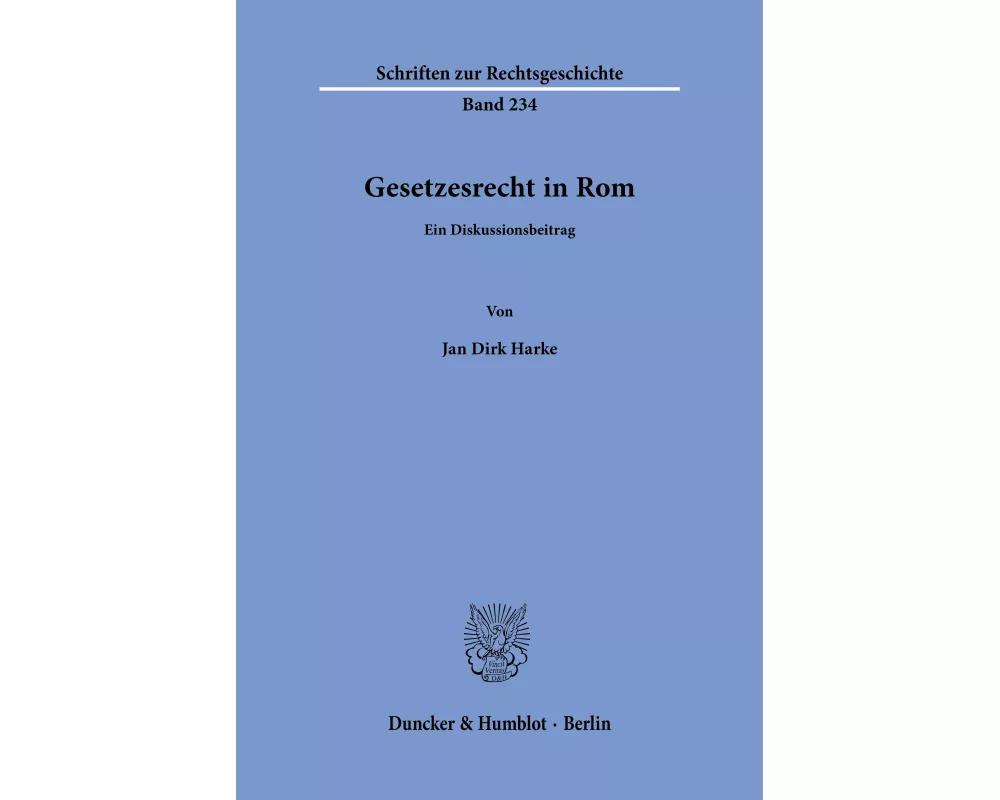 Gesetzesrecht in Rom