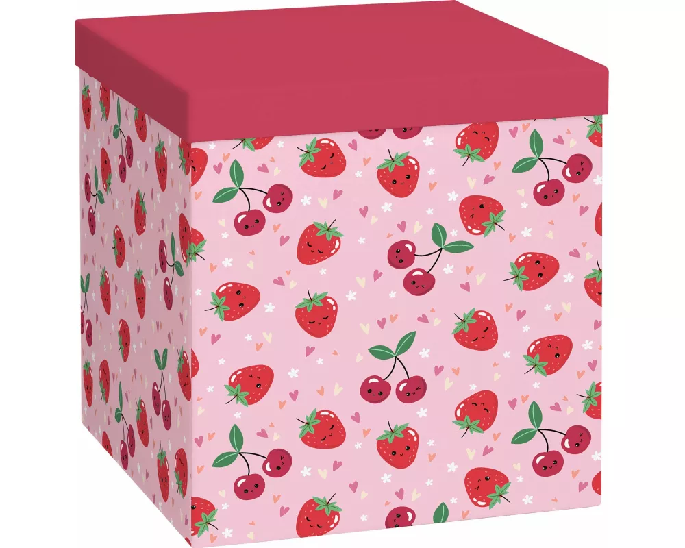 Geschenkbox Cube Yumi rosa