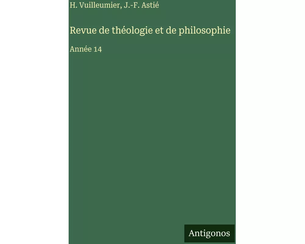 Revue de théologie et de philosophie