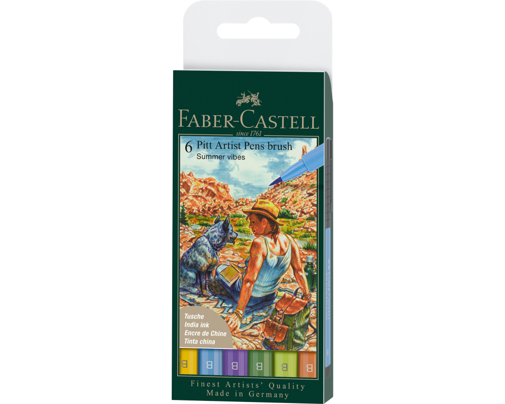 FABER-CASTELL Artist Pen Tuschestift 167178 Summer vibes 6 Stk.