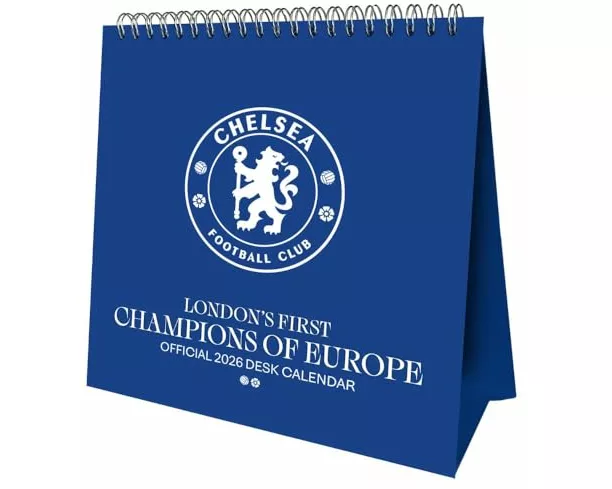 Chelsea Fc 2026 Desk Easel Calendar