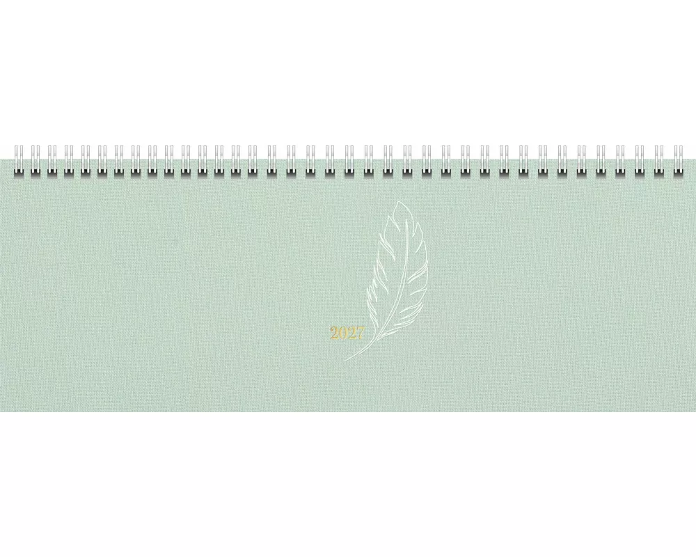 rido/idé 7036331007 Querterminbuch Premium Young Line 2027 "Feather" 297×105 mm, Textil