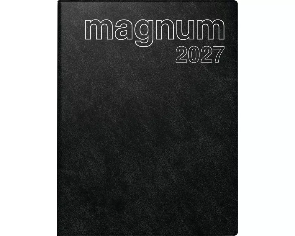 rido/idé 7027042907 Buchkalender Mod. magnum 2027 183×240 mm, Kunststoff, schwarz