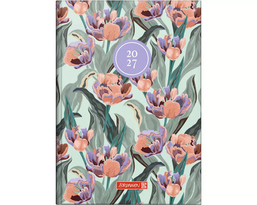 BRUNNEN 1079515027 Buchkalender Mod. 795 2027 "Botanical" A5, Papier