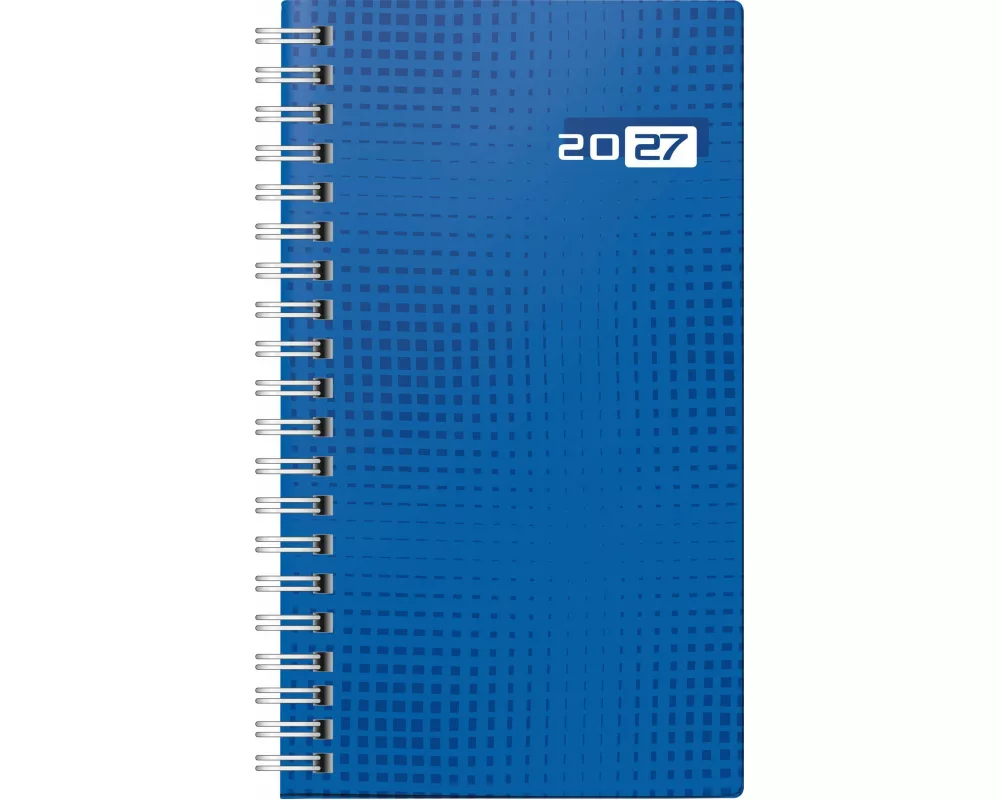 rido/idé 7016907027 Taschenkalender Mod. Taschenplaner int. 2027 A6, Papier, blau