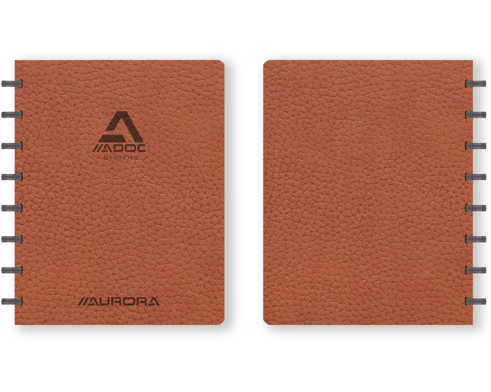 ADOC Ringbuch BUSINESS A5 3011.301 braun, liniert 144 Seiten