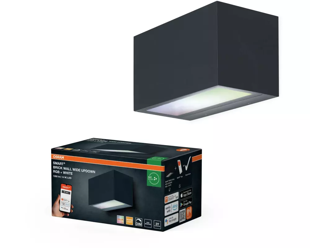 OSRAM Outdoor Wandleuchte Smart+ Brick UpDown RGB + W