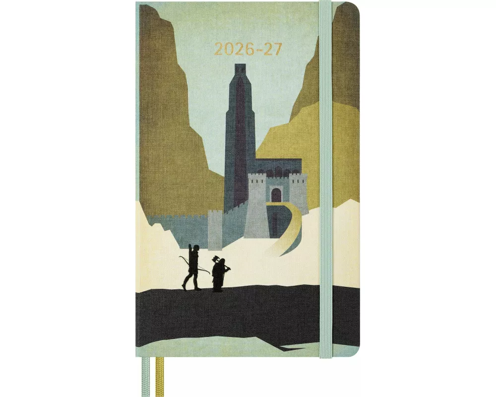 Moleskine 18 Monate Der Herr der Ringe Wochen-Notizkalender 2026/2027, L/A5, 1 Wo = 1 Seite, fester Einband
