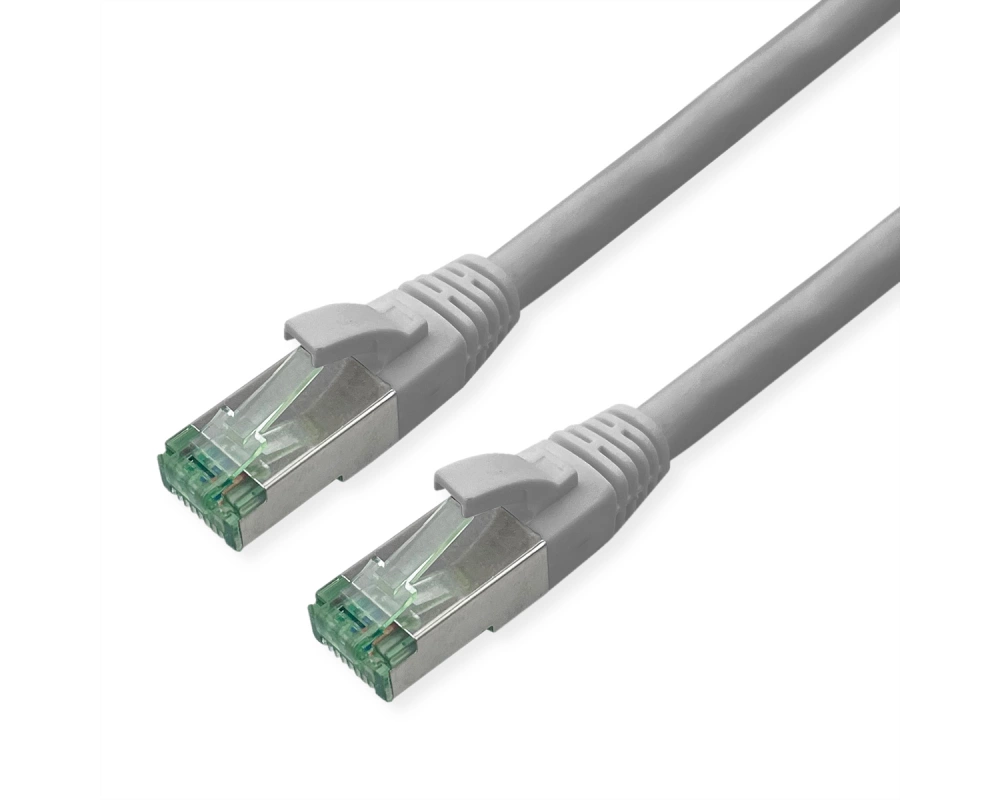 ROLINE RM Patchkabel Cat.6A S/FTP (PiMF), grau, 1,5 m