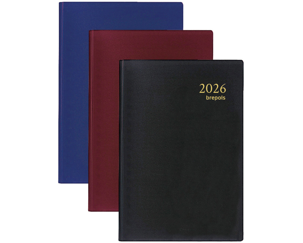 BREPOLS Agenda Trade Seta 2026 0.814.2120 1T/1S ass. 8.5x12.5cm