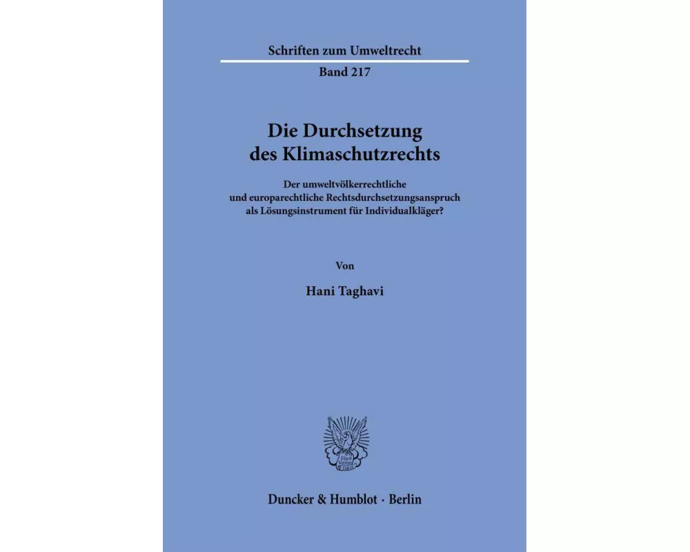 Die Durchsetzung des Klimaschutzrechts