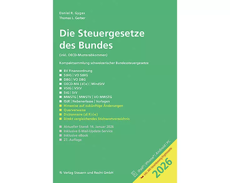 Die Steuergesetze des Bundes 2026