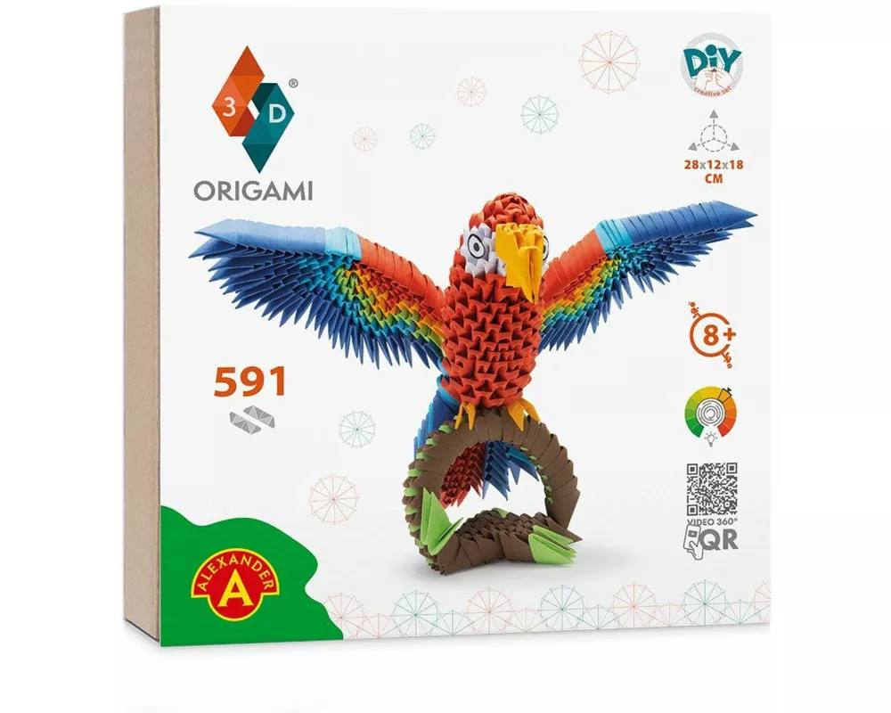 ORIGAMI 3D Parrot