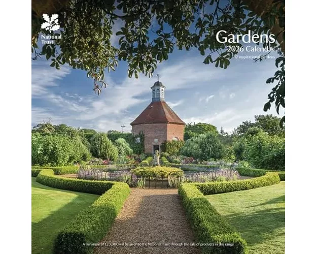National Trust Gardens Square Wall Calen