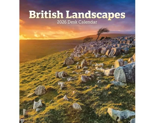 British Landscapes Easel Desk Calendar 2