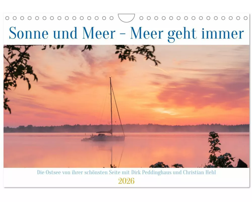 Sonne und Meer - Meer geht immer (Wandkalender 2026 DIN A4 quer), CALVENDO Monatskalender