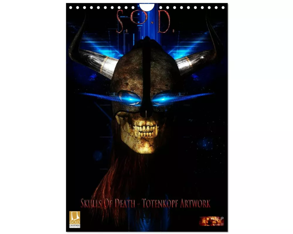 S.O.D. - Skulls Of Death Vol. I - Totenkopf Artworks (Wandkalender 2026 DIN A4 hoch), CALVENDO Monatskalender