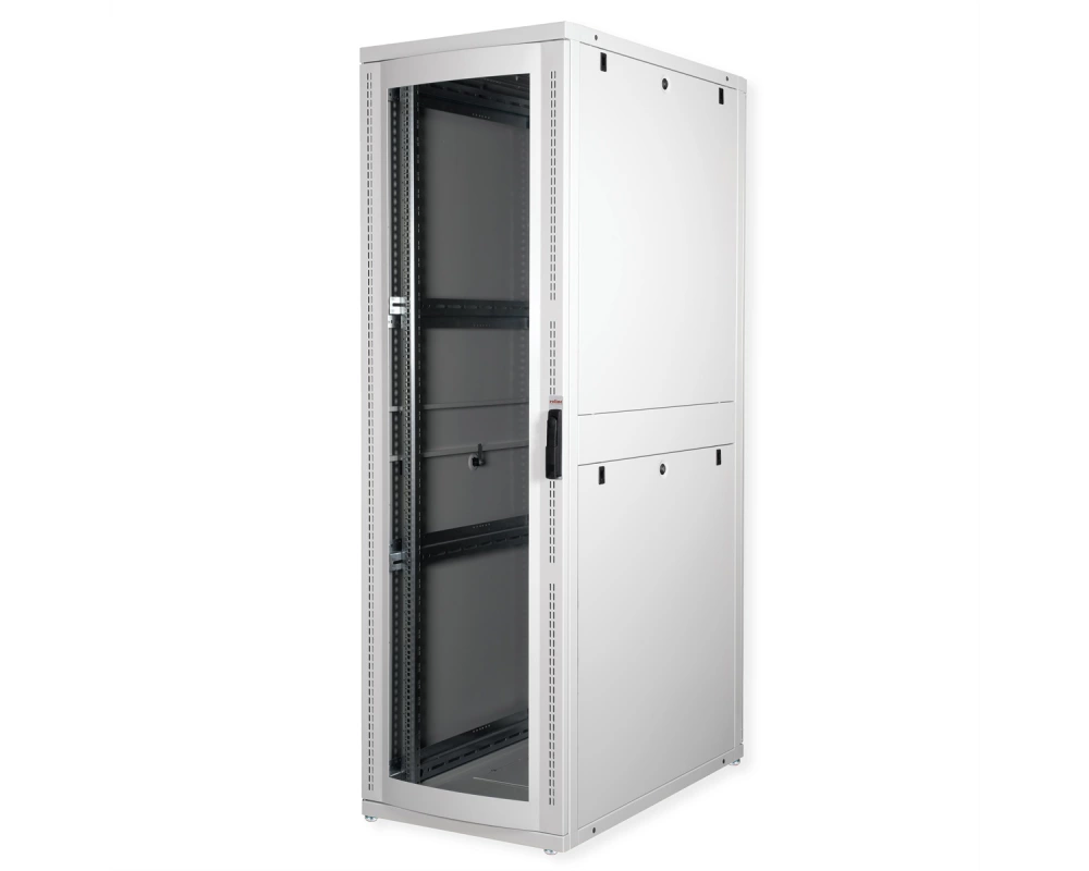ROLINE 19-Zoll Serverschrank Pro 42 HE, 600x1000 BxT grau Plexiglas