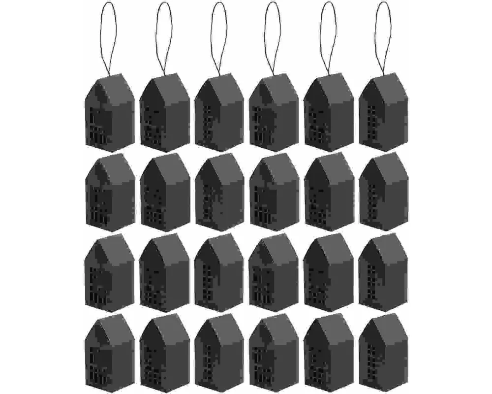 Adventskalender Papphäuser,24 Stk., 9x4,5x4,5cm, FSC MIX