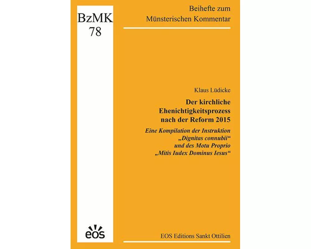 Der kirchliche Ehenichtigkeitsprozess nach der Reform 2015 - Eine Kompilation der Instruktion "Dignitas connubii" und des Motu Proprio "Mitis Iudex Do