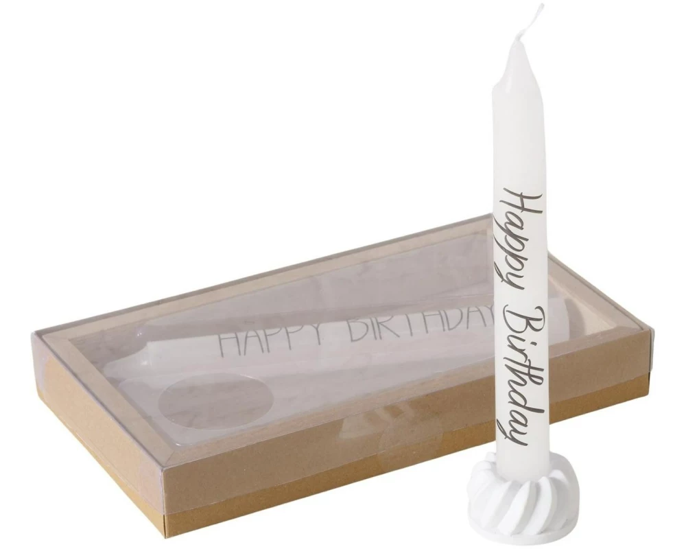 Boltze Kerzenset Happy Birthday, 4-teilig