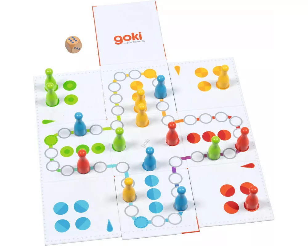 XXL Ludo im Würfel zum Aufklappen