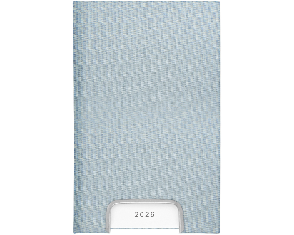 BIELLA Geschäftsagenda Disponent 2026 807401060026U 1T/1S hellblau ML 10.1x16cm