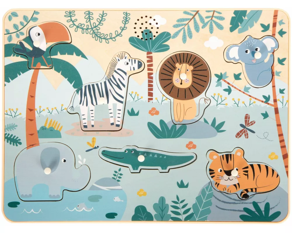 Setzpuzzle Tierlaute "Safari"
