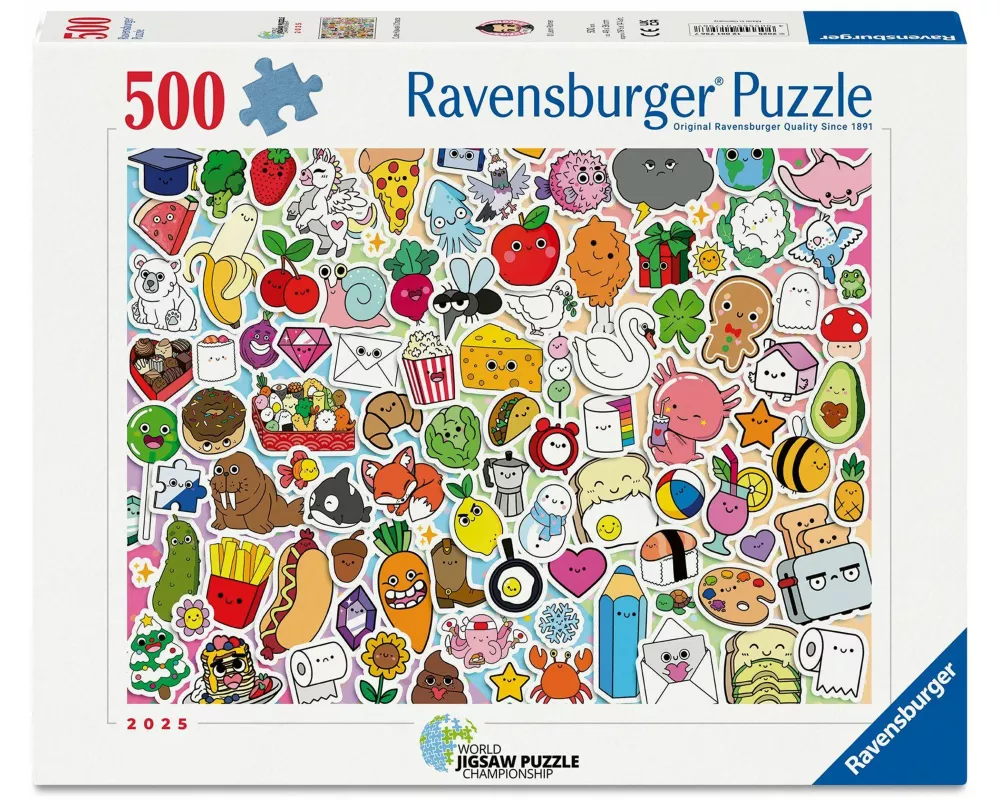 Erwachsenenpuzzle 500 Teile - Niedliches Kawaii Chaos