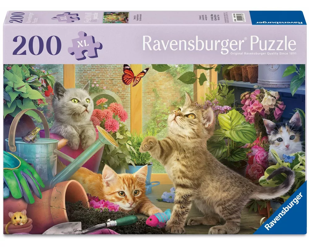 Feel Well & Puzzle 200 Teile - Verspielte Kätzchen