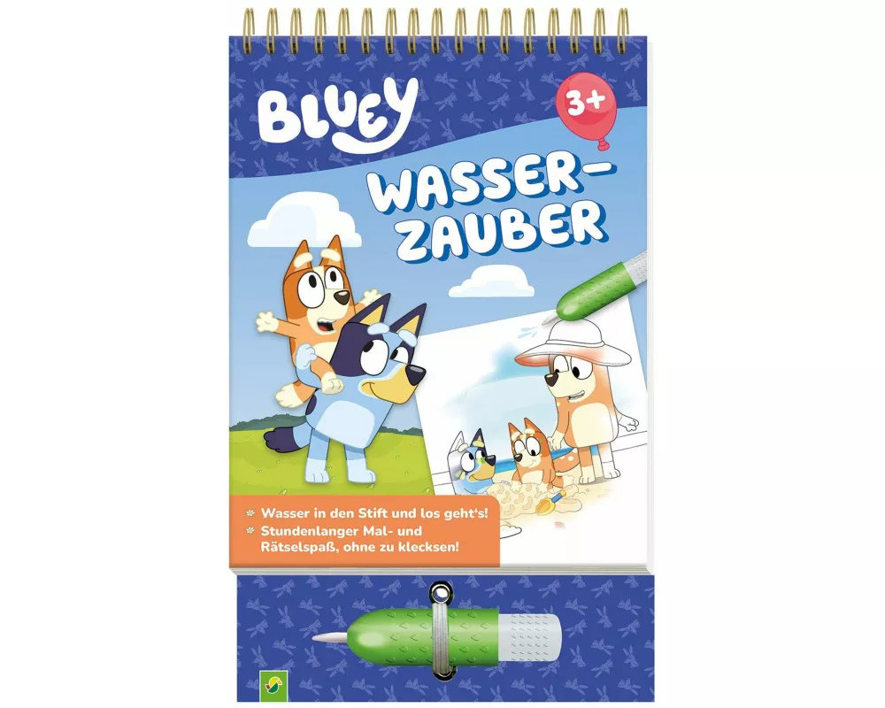 Bluey Wasserzauber: Einfach mit Wasser malen!