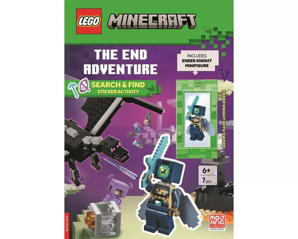 LEGO Minecraft™: The End Adventure Search & Find Sticker Activity Book (with Ender Knight minifigure and sword)