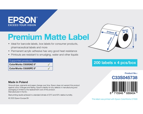 PREMIUM MATTE LABEL DIE CUTROLL