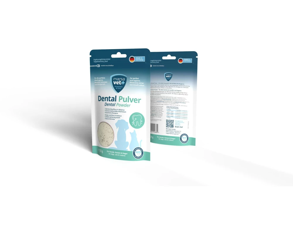 marsavet Hunde-Nahrungsergänzung Dental Pulver 125 g
