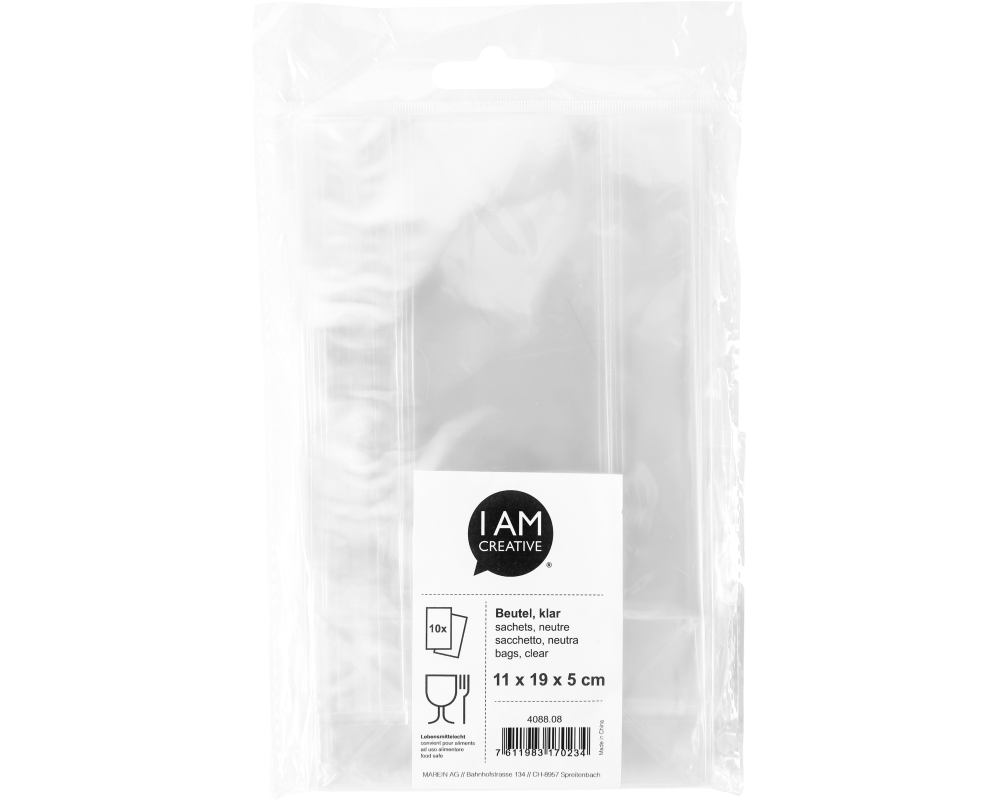 I AM CREATIVE Geschenkbeutel 4088.08 11x19x5cm, 10 Stück