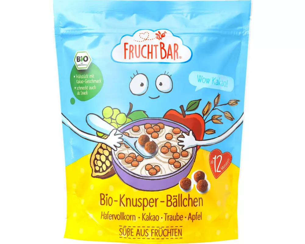 Fruchtbar Bio-Knusper-Bällchen 'Wow Kakao!' 125 g