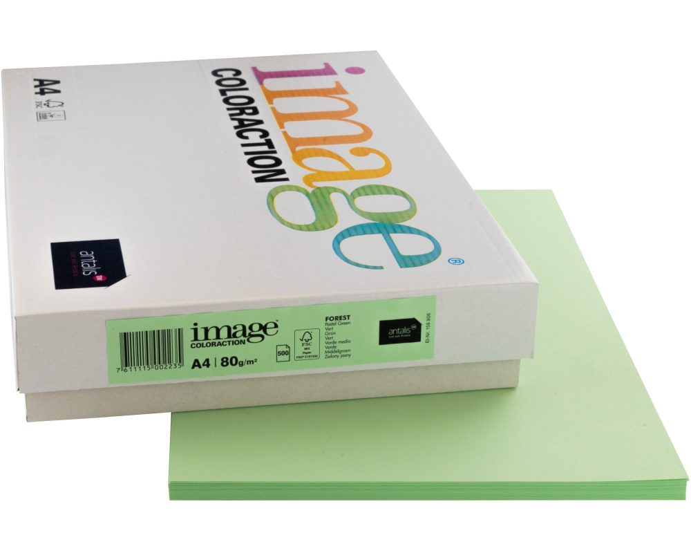 IMAGE COLORACTION Kopierpapier Forest A4 274581 80g, grün 500 Blatt