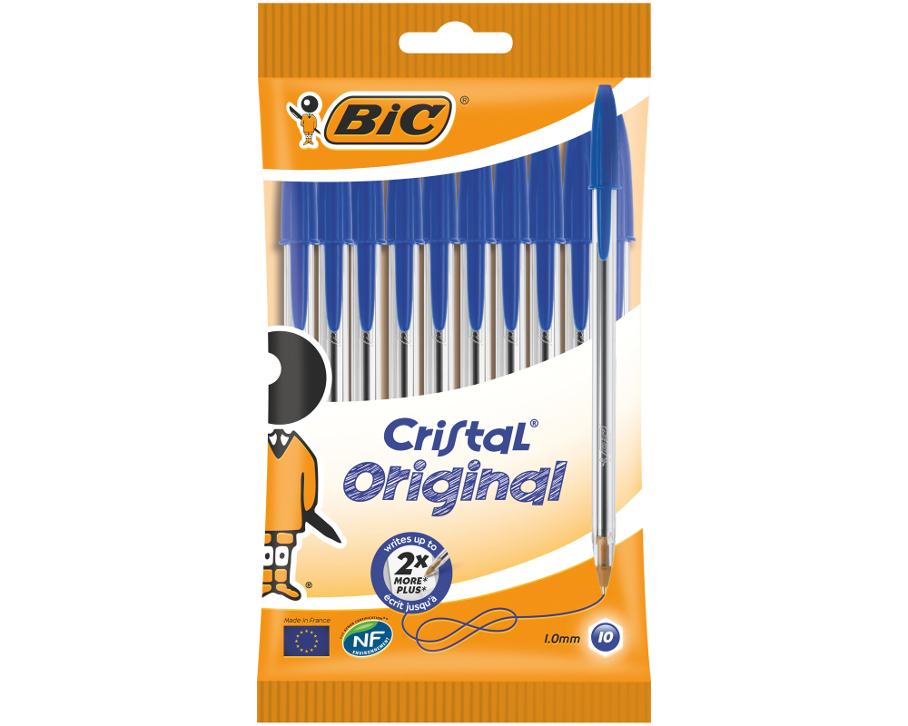 BIC Kugelschreiber Cristal M 830863 10 Stück, blau