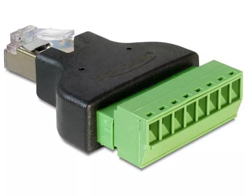 Delock Terminalblock RJ45 m 8 Pins 1 Stück