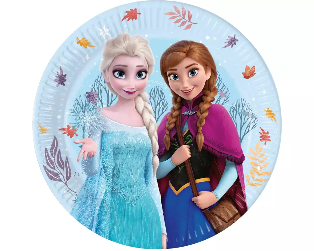 We fiesta Party Einwegteller Frozen 23 cm, 8 Stück