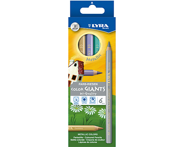 LYRA Farbriesen 3941062 6 Farben Etui