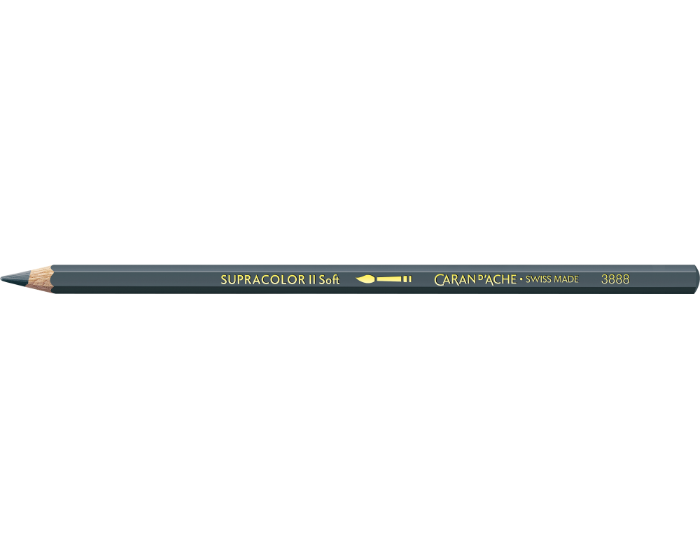 CARAN D'ACHE Farbstifte Supracolor 3,8mm 3888.008 grauschwarz