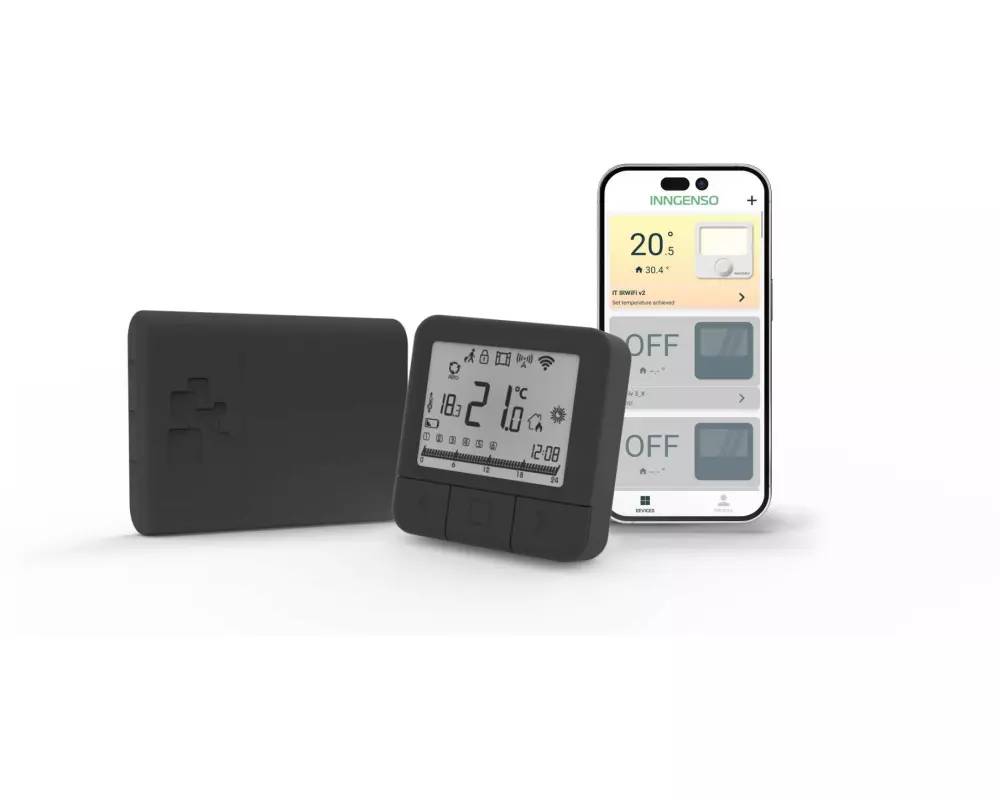 INNGENSO Digitaler Thermostat IT WiFi schwarz